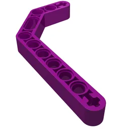 Technic Beam 1 x 11.5 Double Bent Thick / Purple