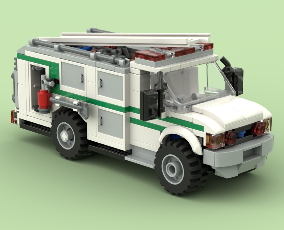Lego Forest Fire Service Medium Brush Truck - Type 6