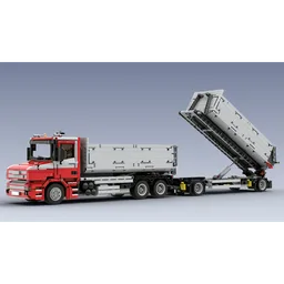 Tipping trailer for containers