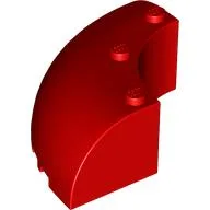Brick Round Corner 6 x 6 x 2 / Red