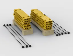 Doka Platten auf Palette / Doka plates on pallet