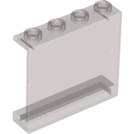 Lego Panel 1 x 4 x 3 [Hollow Studs] / Trans-Brown