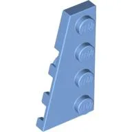 Wedge Plate 4 x 2 Left / Medium Blue