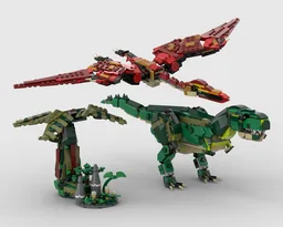 Tyrannosaurus and Quetzalcoatlus