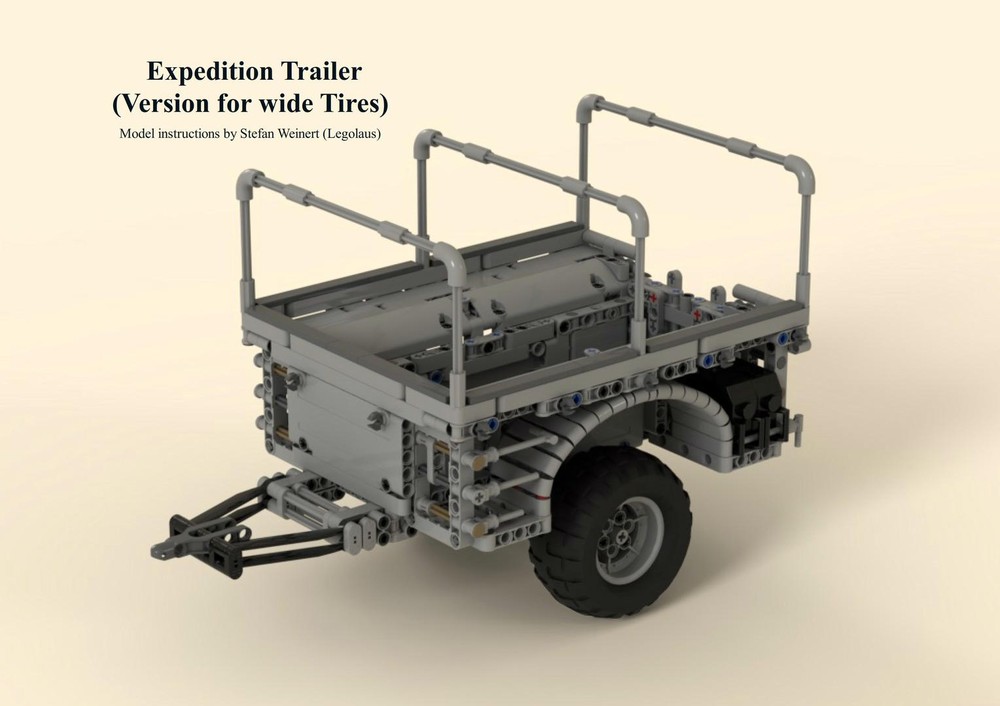 Lego Expedition Trailer (Version for wide Tires)