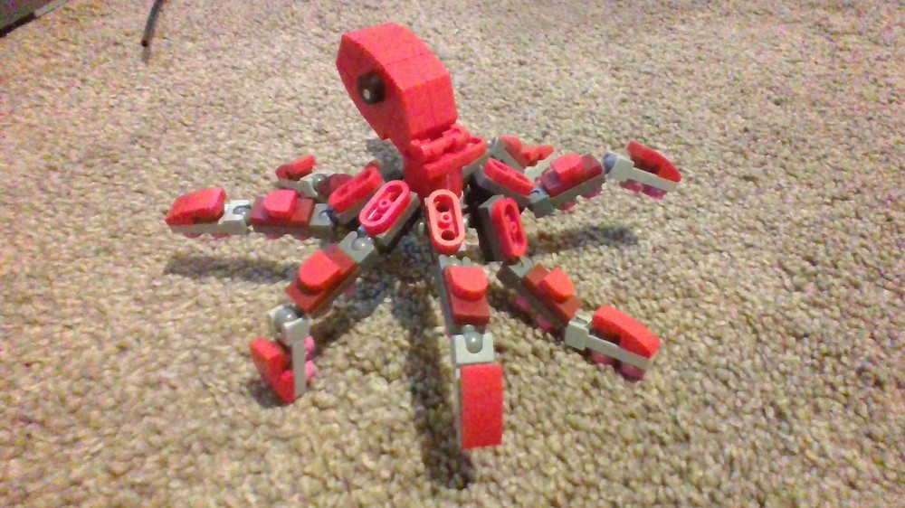 Lego Red Octopus