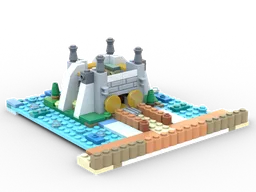 Lake Fortress — 10717 + blue baseplate