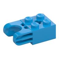 Lego Technic Brick Special 2 x 2 with Ball Socket Wide and Axle Hole, No Arm Holes / Dark Azure