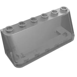 Windscreen 2 x 6 x 2, Wide Top / Trans-Brown