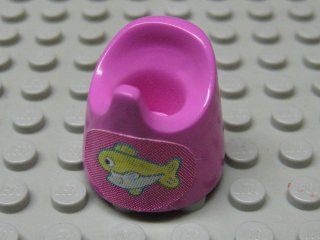 Lego Scala Baby Potty with Fish Pattern (Sticker) - Set 3119