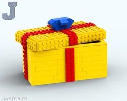 Birthday Holiday Gift Box With Ribbon