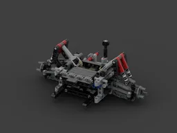 LEGO car front axle with adjustable suspension