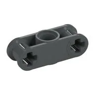 Technic Axle and Pin Connector Perpendicular 3L with Centre Pin Hole / Dark Bluish Gray