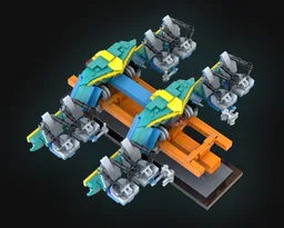 Thunderbird Roller Coaster Train Model