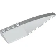 Brick Wedged, Curved 12 x 3 Right / White