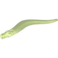 Lego Plant / Animal Body Part, Tree / Branch / Tail / Appendage / Tentacle with Pin / Opal Trans-Bright Green