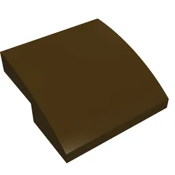Brick Curved 2 x 2 x 2/3 / Dark Brown