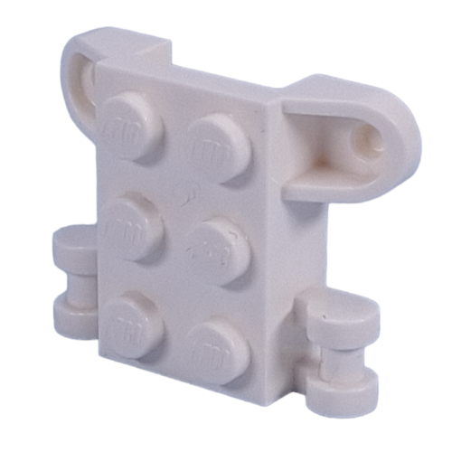 Lego Minifig Neckwear Bracket with 6 Back Studs, 2 Handles, 2 Protruding Front Studs / Sand Blue