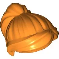 Hair Ponytail and Swept Sideways Fringe / Orange