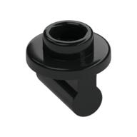Lego Plate Special Round 1 x 1 with Hollow Stud and Bar on Underside - Long Space / Black