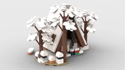Mini 21338 A-Frame Cabin