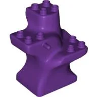Duplo Plant Tree Trunk Segment Base / Purple
