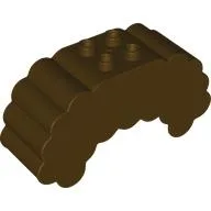 Duplo Brick, Hair, 2 x 2 Top Studs, Rounded / Dark Brown