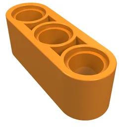 Technic Beam 1 x 3 Thick / Orange