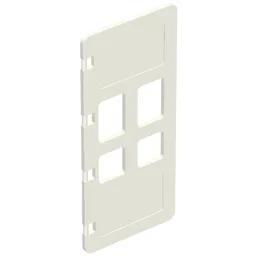 Duplo Door 1 x 3 x 5 with Four Panes / White