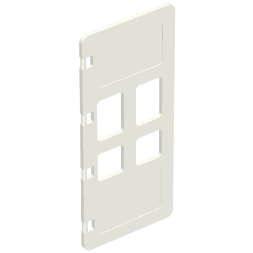 Lego Duplo Door 1 x 3 x 5 with Four Panes / White
