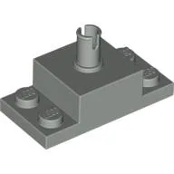 Brick Special 2 x 4, with 2 x 2 Brick with Top Pin and 1 x 2 Side Plates / Light Gray