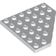 Wedge Plate 6 x 6 Cut Corner / White
