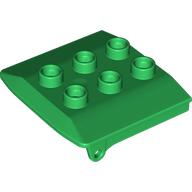 Lego Duplo Backhoe / Train Cabin Roof / Green