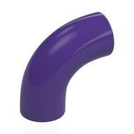 Lego Brick Round 1 x 1 diameter Tube with 90 Degree Elbow (2 x 2 x 1) and Axle Holes (Crossholes) at each end / Dark Purple