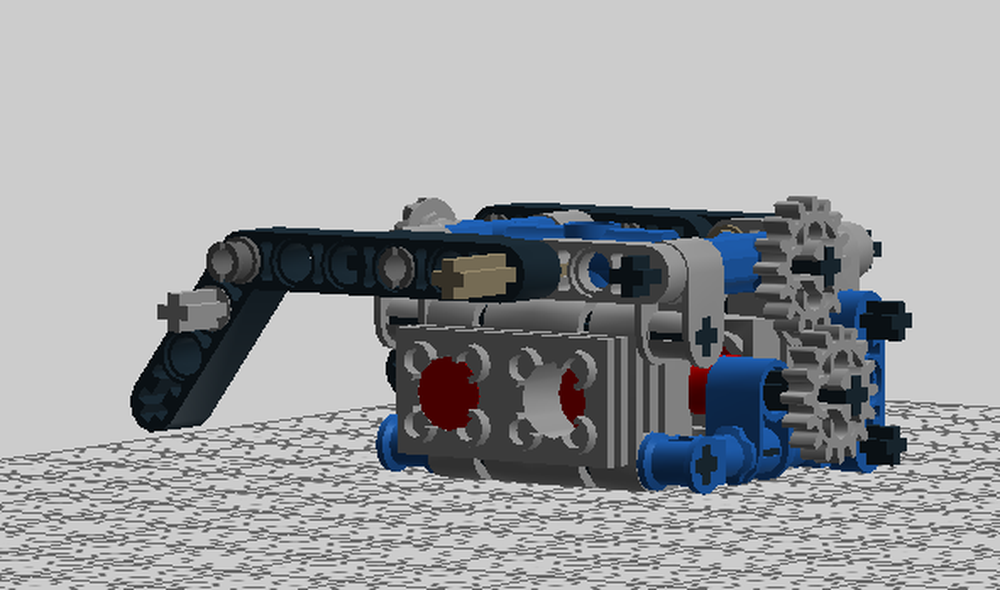 Lego Flat 4 Engine with engine mounts