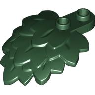 Lego Plant, Leaves Stacked 4 x 5 x 1 2/3 / Dark Green