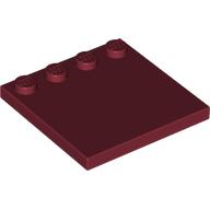 Lego Plate Special 4 x 4 with Studs on One Edge [Plain] / Dark Red