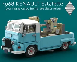 Renault Estafette + many cargo items 10279