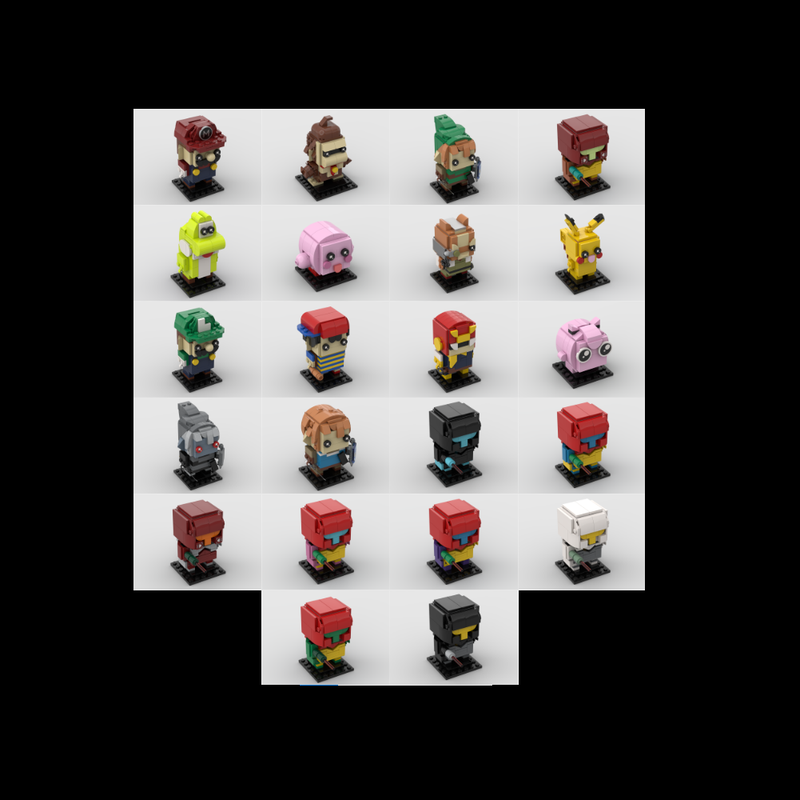 Lego Super Smash Bros 64 Brickheadz Bundle