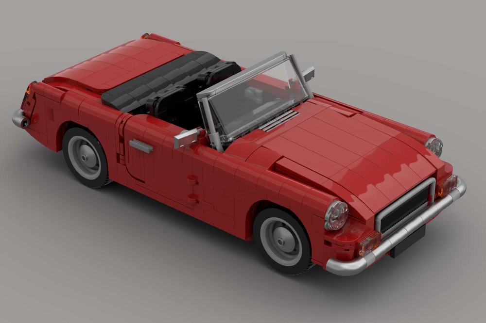 Lego MG B Roadster Red with Black interior