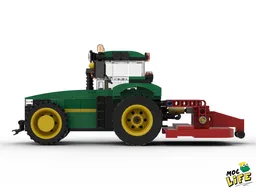 John Deere with rear mower