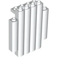 Panel 2 x 6 x 6 Log Wall [Palisade] / White