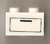 Brick 2 x 2 with Drawer Pattern (Sticker) - Set 6372