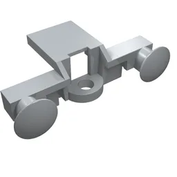 Train Buffer Beam / Light Bluish Gray