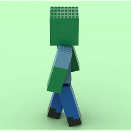 Computer Game Style Zombie