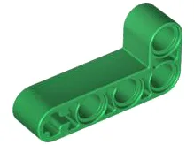 Technic Beam 2 x 4 L-Shape Thick / Green