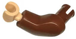 Arm Large with Pin, Left with Light Nougat Hand / Reddish Brown