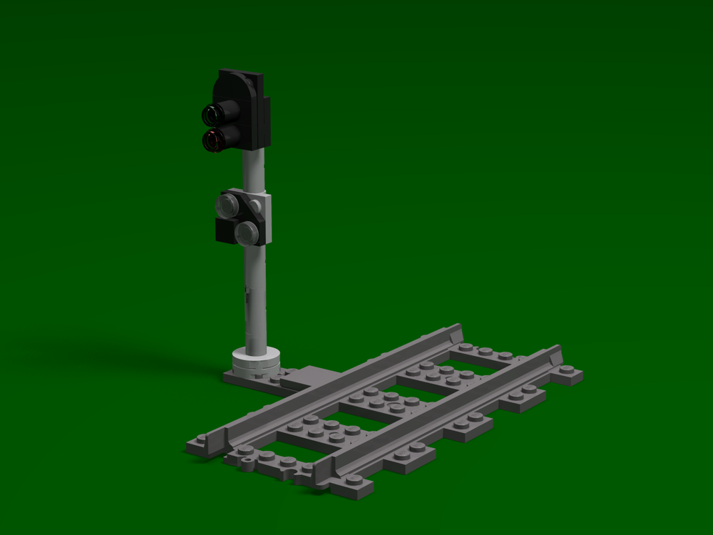 Lego BR 2 aspect signal with shunt signal
