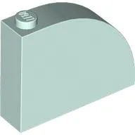 Brick Curved 1 x 4 x 2 2/3 / Light Aqua