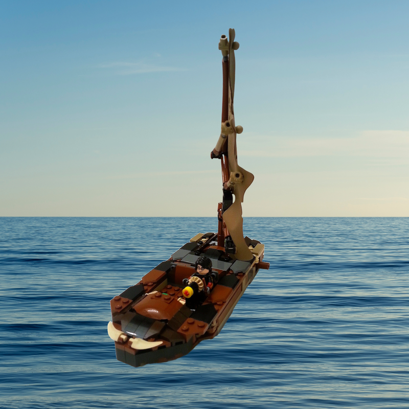 Lego Hungarian horntail sail boat